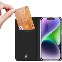   DUX DUCIS Skin Pro - Sima bőr tok Apple iPhone 15 Plus fekete