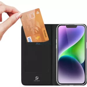 DUX DUCIS Skin Pro - Sima bőr tok Apple iPhone 15 Plus fekete