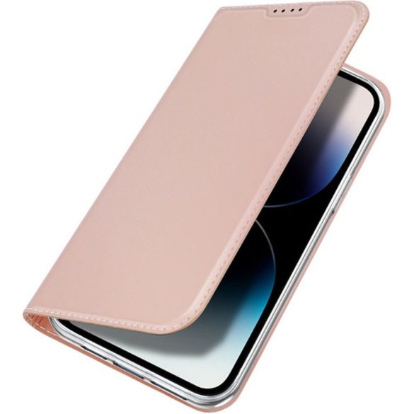 DUX DUCIS Skin Pro - Sima bőr tok Apple iPhone 15 Pro rózsaszínű