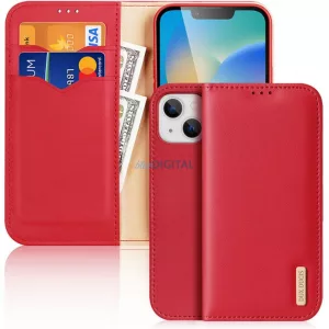 DUX DUCIS könyvtok HIVO IPHONE 15 Plus-hoz piros