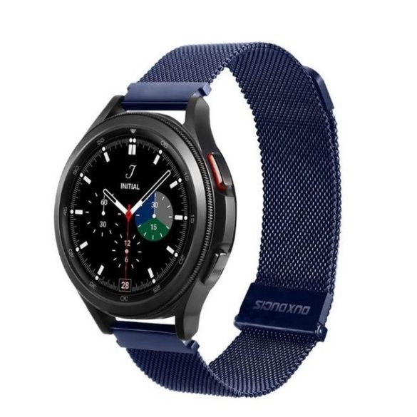 DUX DUCIS Milanese - rozsdamentes acél mágneses szíj Samsung Galaxy Watch / Huawei Watch / Honor Watch (20mm-es szíj) kék