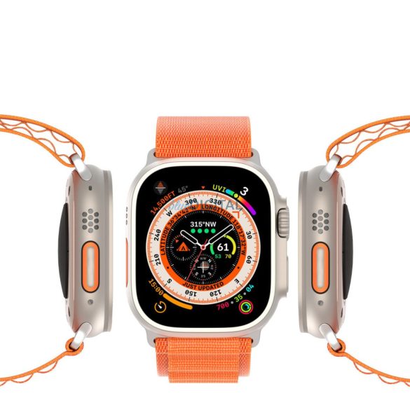 DUX DUCIS GS - szőtt nejlon szíj Apple Watch 38/40/41mm narancssárga