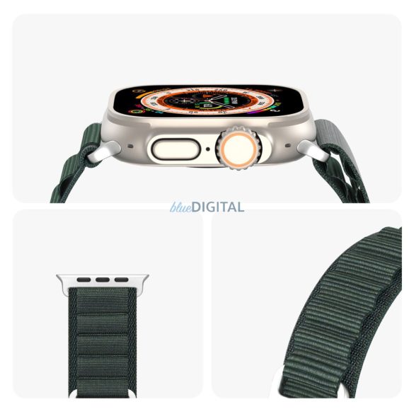 DUX DUCIS GS - szőtt nejlon szíj Apple Watch 38/40/41mm zöld