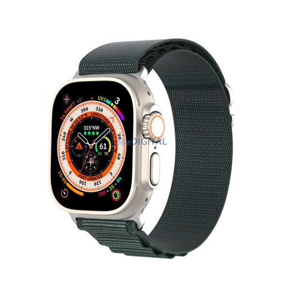 DUX DUCIS GS - szövött nejlon szíj Apple Watch 42/44/45/49mm zöld