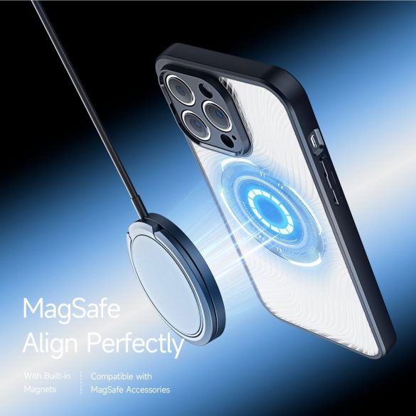 DUX DUCIS Aimo Mag - Tartós hátlap MagSafe kompatibilis Apple iPhone 13 Pro fekete színű tok