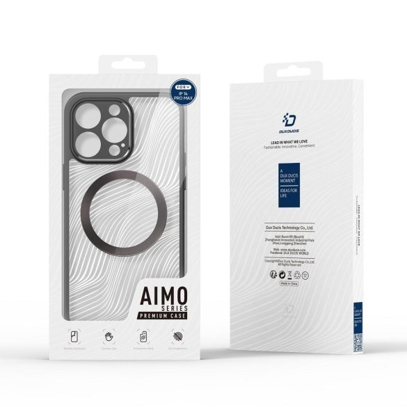 DUX DUCIS Aimo Mag - Tartós hátlap MagSafe kompatibilis Apple iPhone 13 Pro fekete színű tok