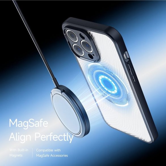DUX DUCIS Aimo Mag - Tartós hátlap, MagSafe kompatibilis Apple iPhone 13 Pro Max fekete tok