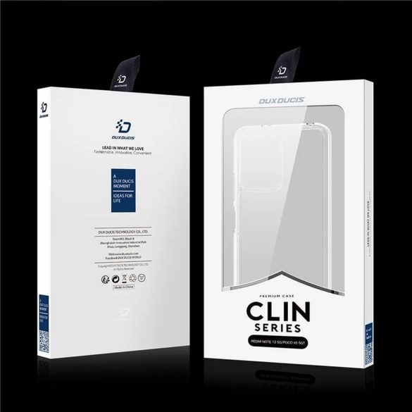 DUX DUCIS Clin - átlátszó tok Redmi Note 12 5G