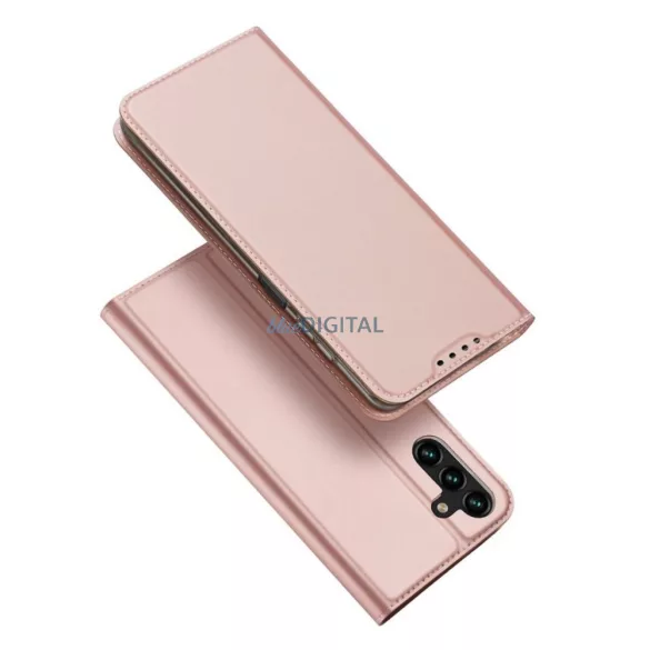 DUX DUCIS könyvtok SKIN PRO SAMSUNG A14 4G / 5G-hez rózsaszín