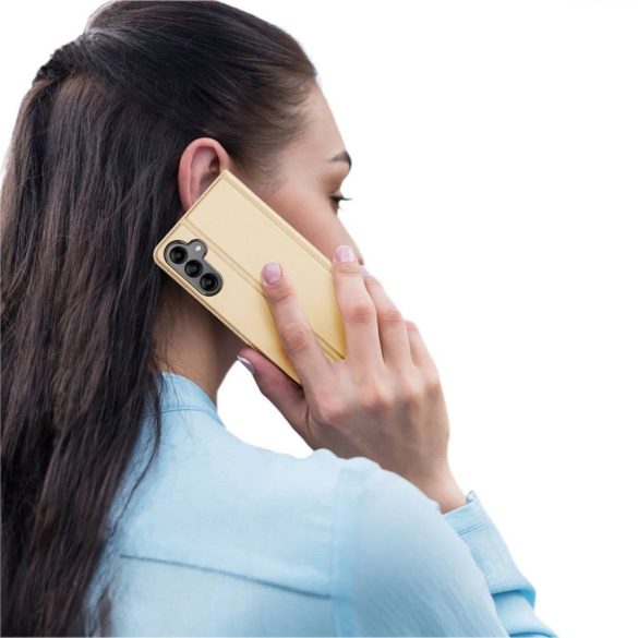 DUX DUCIS Skin Pro - Sima bőr tok Samsung Galaxy A34 rózsa