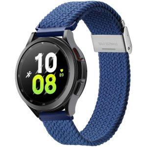 DUX DUCIS Mixture II - nyújtható fonott szíj Samsung Galaxy Watch / Huawei Watch / Honor Watch / Xiaomi Watch (22mm szalag) kék