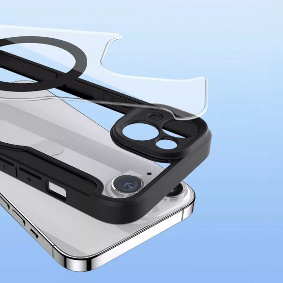DUX DUCIS Skin X Pro - Folio tok MagSafe kompatibilis Apple iPhone 13/14 fekete színű