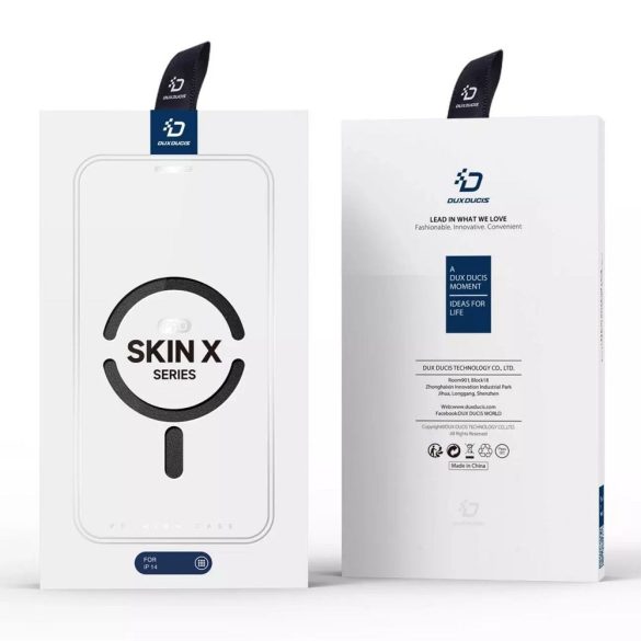 DUX DUCIS Skin X Pro - Folio tok MagSafe kompatibilis Apple iPhone 13/14 fekete színű