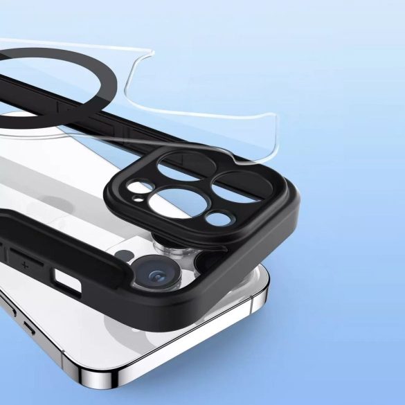 DUX DUCIS Skin X Pro - Folio tok MagSafe kompatibilis Apple iPhone 14 Pro fekete színű