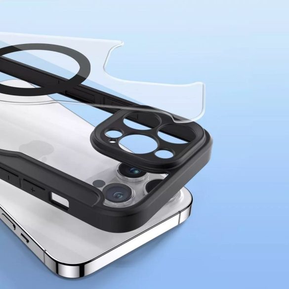 DUX DUCIS Skin X Pro - Folio tok MagSafe kompatibilis Apple iPhone 14 Pro Max fekete színű
