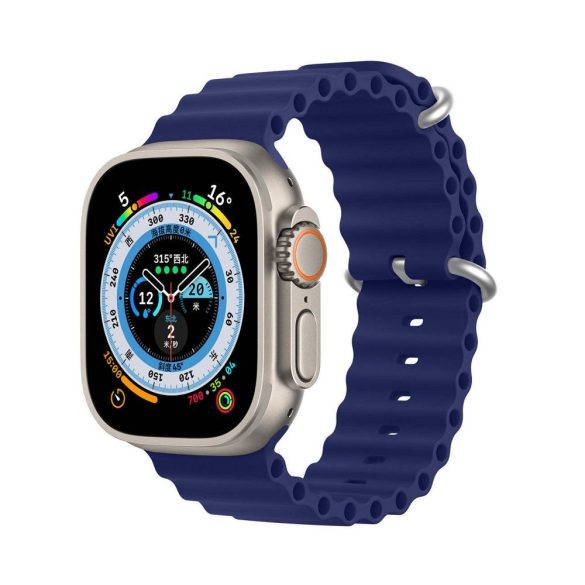 DUX DUCIS Ocean Wave - sport szilikon szíj Apple Watch 42/44/45mm kék