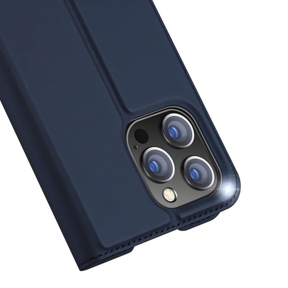 DUX DUCIS Skin Pro - Sima bőr tok Apple iPhone 14 Pro kék