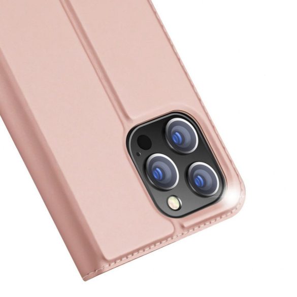 DUX DUCIS Skin Pro - Sima bőr tok Apple iPhone 14 Pro Max rózsaszínű