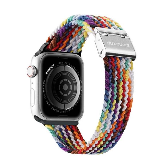 DUX DUCIS Mixture II - nyúlékony fonott szíj Apple Watch 38/40/41mm szivárvány színű