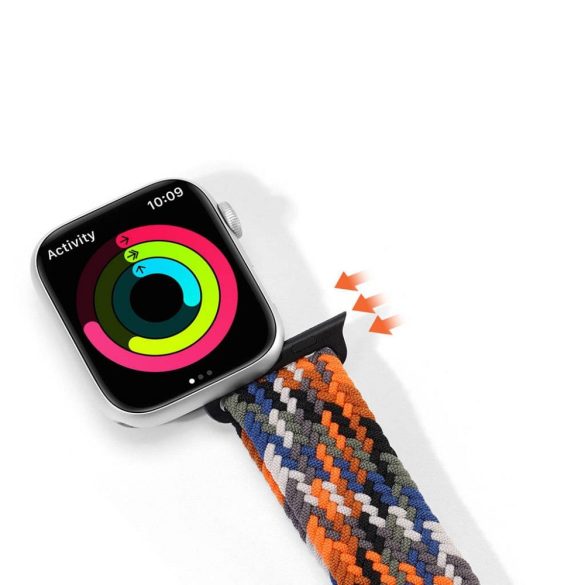 DUX DUCIS Mixture II - nyújtható fonott pánt Apple Watch 38/40/41mm terepszínű