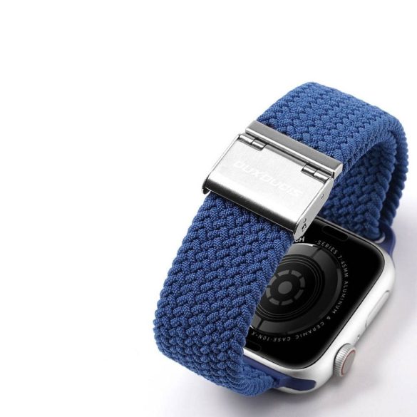 DUX DUCIS Mixture II - nyújtható fonott szíj Apple Watch 38/40/41mm kék