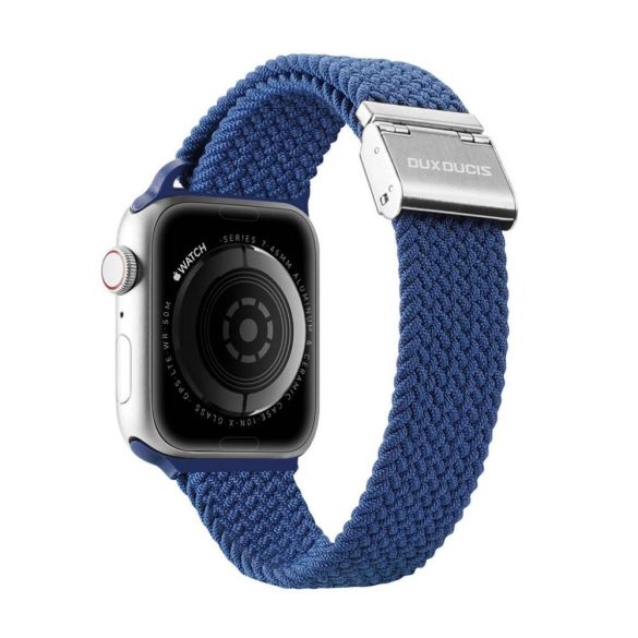 DUX DUCIS Mixture II - nyújtható fonott szíj Apple Watch 42/44/45mm kék
