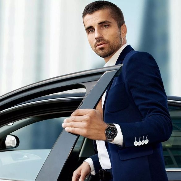 DUX DUCIS Milanese - rozsdamentes acél mágneses szíj Samsung Galaxy Watch / Huawei Watch / Honor Watch (20mm-es szíj) fekete