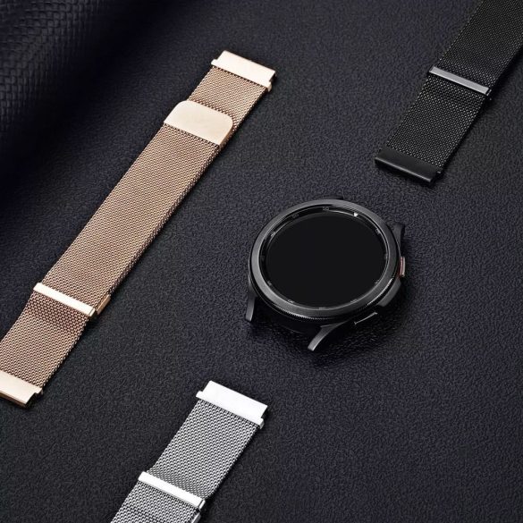 DUX DUCIS Milanese - rozsdamentes acél mágneses szíj Samsung Galaxy Watch / Huawei Watch / Honor Watch (20mm-es szíj) arany színű