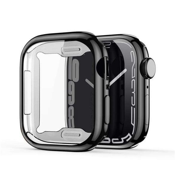 DUX DUCIS Samo Puha TPU védőtok Apple Watch Series 7/8/9 45mm fekete