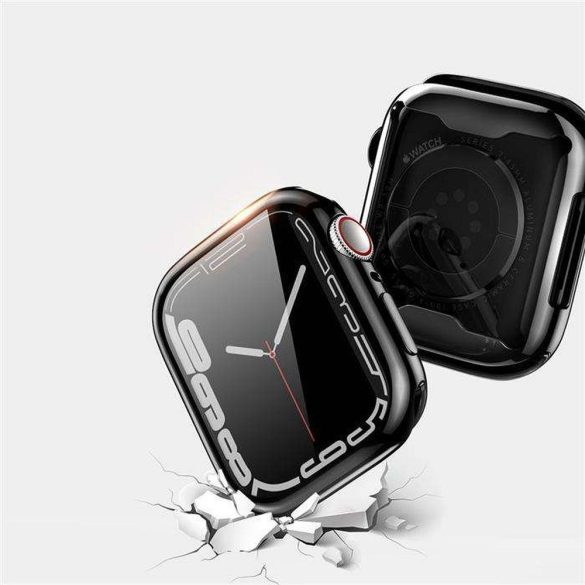 DUX DUCIS Samo Puha TPU védőtok Apple Watch Series 7/8/9 45mm fekete