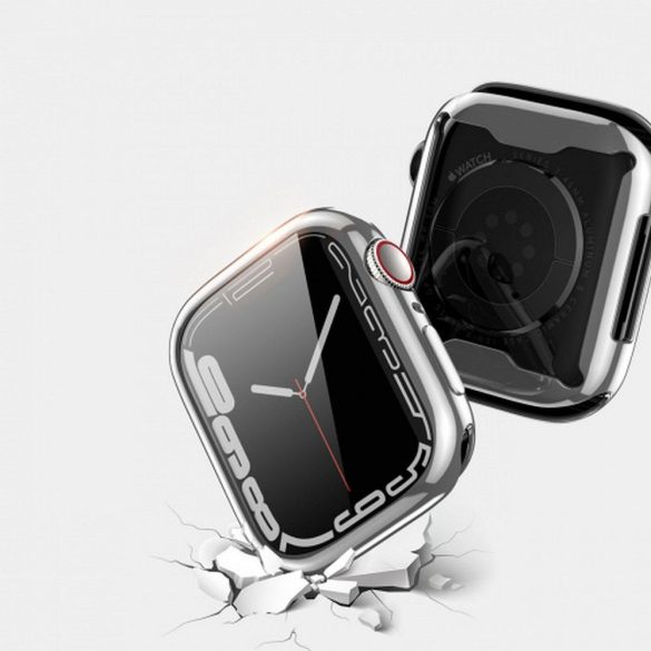 DUX DUCIS Samo Puha TPU védőtok Apple Watch Series 7/8/9 45mm ezüst