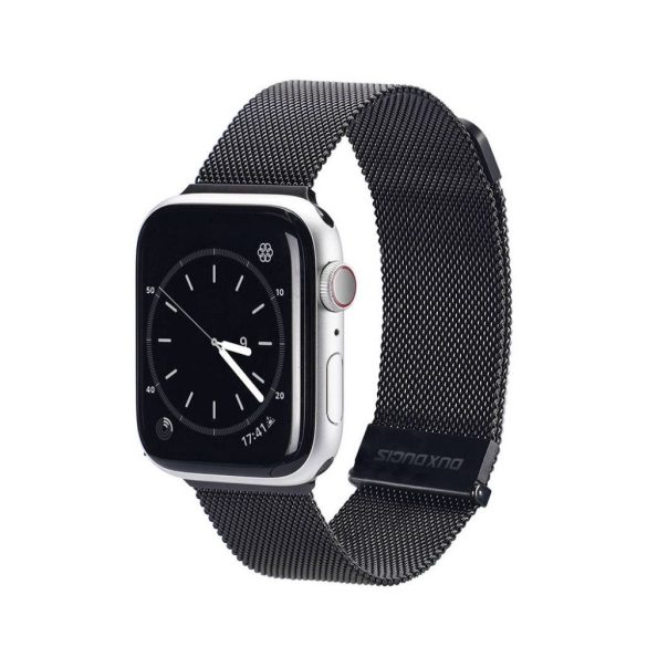 DUX DUCIS Milanese - rozsdamentes acél mágneses szíj Apple Watch 38/40/41mm fekete