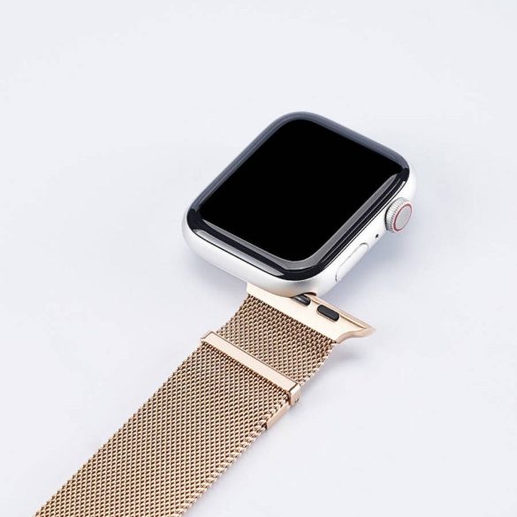 DUX DUCIS Milanese - rozsdamentes acél mágneses szíj Apple Watch 38/40/41mm arany