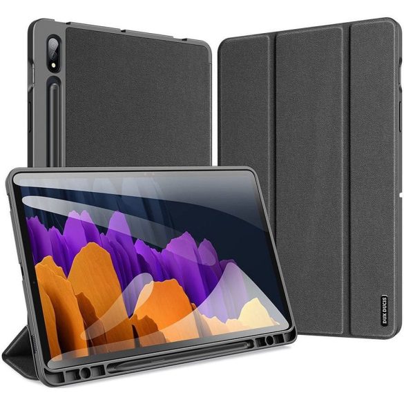 DUX DUCIS Domo - Trifold tok ceruzatartóval Samsung Tab S8 (X700/X706)/S7 (T870/T875/T876B) fekete