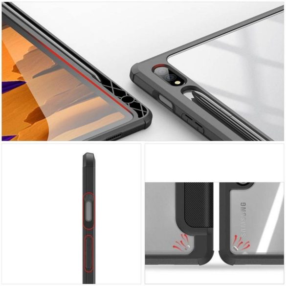 DUX DUCIS Toby - Samrt Case ceruza tárolóval Samsung Tab S8 (X700/X706)/S7 (T870/T875/T876B) fekete