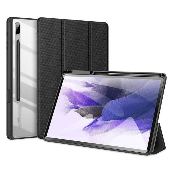 DUX DUCIS Toby - Samrt Case ceruzatárolóval Samsung Tab S8 Plus (X800/X806)/S7FE(T730/T736B)/S7 Plus (T970/T976B) fekete