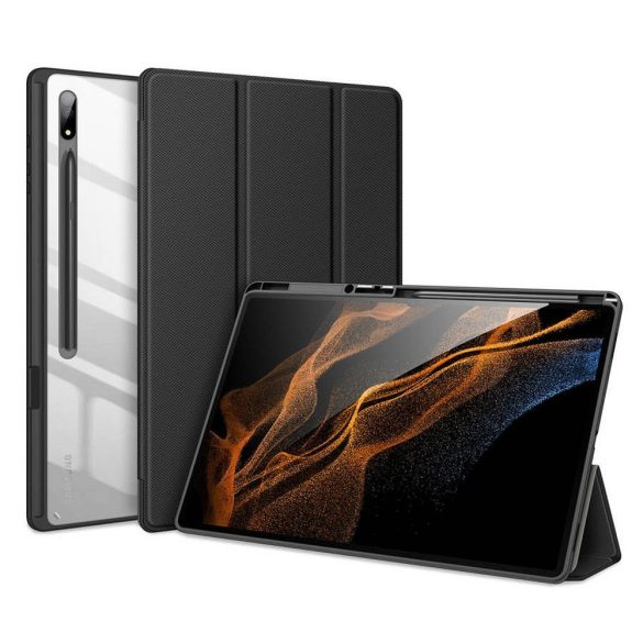 DUX DUCIS Toby - Samrt Case ceruzatárolóval Samsung Tab S8 Ultra (X900/X906) fekete