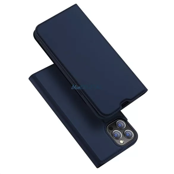 DUX DUCIS könyvtok SKIN PRO IPHONE 13 Pro Max-hoz kék