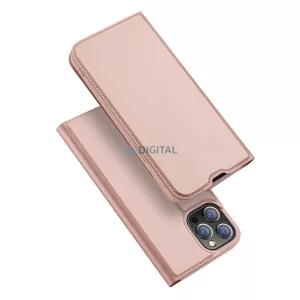 DUX DUCIS könyvtok SKIN PRO IPHONE 13 Pro Max-hoz rózsaszín
