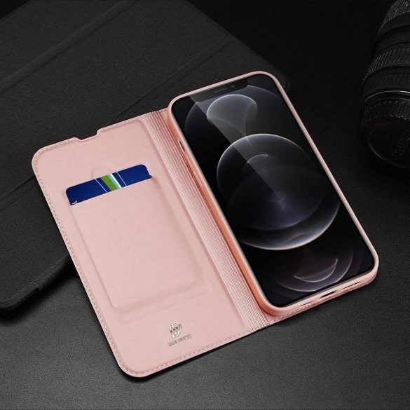 DUX DUCIS Skin Pro - Sima bőr tok Apple iPhone 13 Pro Max rózsaszínű