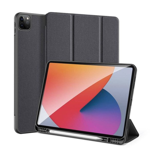 DUX DUCIS Domo - Trifold tok ceruzatartóval iPad Pro 12.9 (2020/2021/2022) fekete