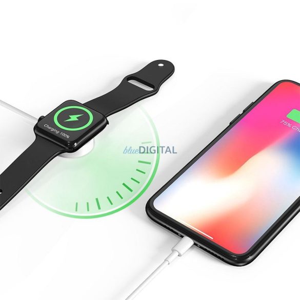 WiWU Mi-10 2-az-1-ben vezeték nélküli töltő Apple Watch és Lightning kábel