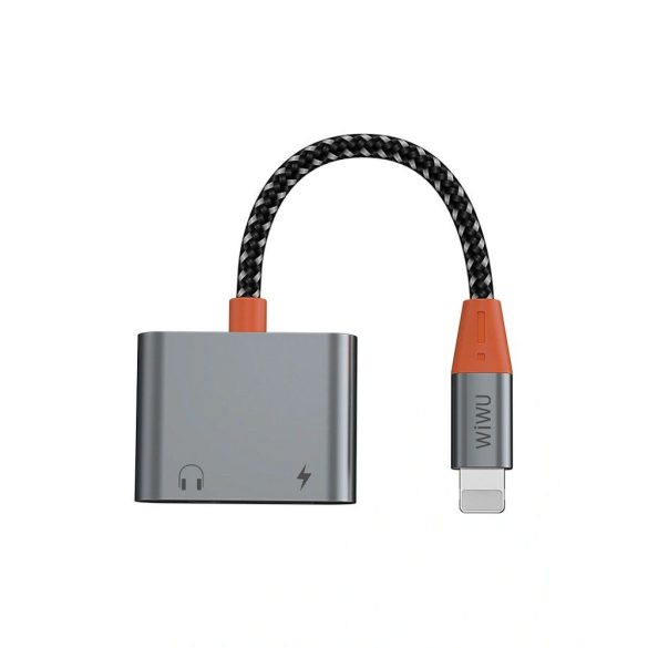 WiWU LT07 Audioadapter Lightning - Lightning/3.5mm jack