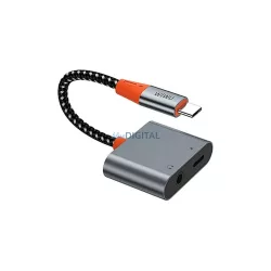 WiWU LT10 Audioadapter Type-C - Type-C/3.5mm jack