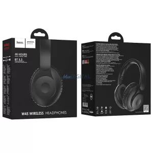 Hoco W45 Bluetooth vezeték nélküli fejhallgató - fekete