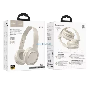 Hoco W46 Bluetooth vezeték nélküli fejhallgató - fehér