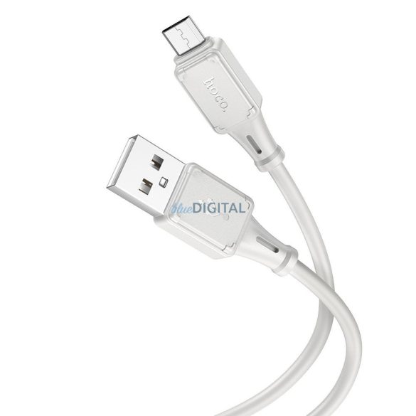 HOCO USB kábel Micro 2,4A Assistant X101 szürke (30db/doboz)