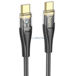   HOCO C típusú kábel C típusú kábelre 3A 60W U121 1,2 m fekete