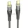 HOCO C típusú kábel C típusú kábelre 3A 60W U121 1,2 m fekete