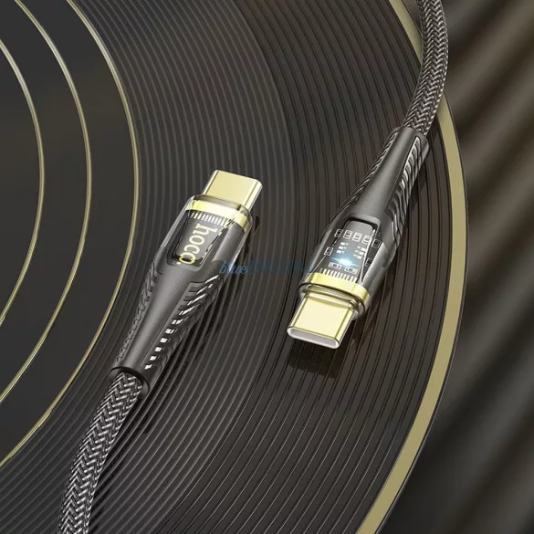 HOCO C típusú kábel C típusú kábelre 3A 60W U121 1,2 m fekete